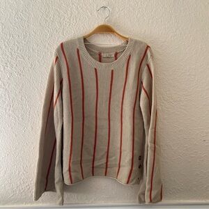 Chelsea & Violet Orange Stripe top